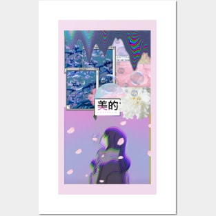 Violet Glitch Posters and Art